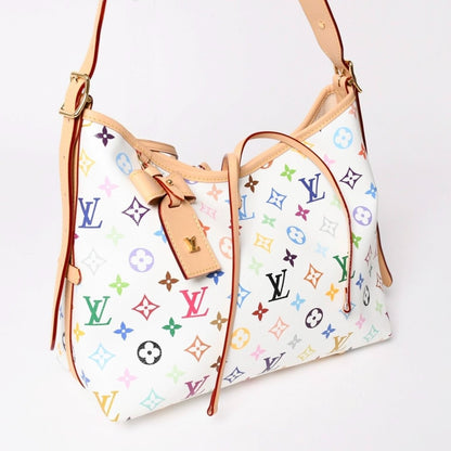 Louis Vuitton LV TM Carryall PM Shoulder Bag Monogram Multicolor Takashi — view 3