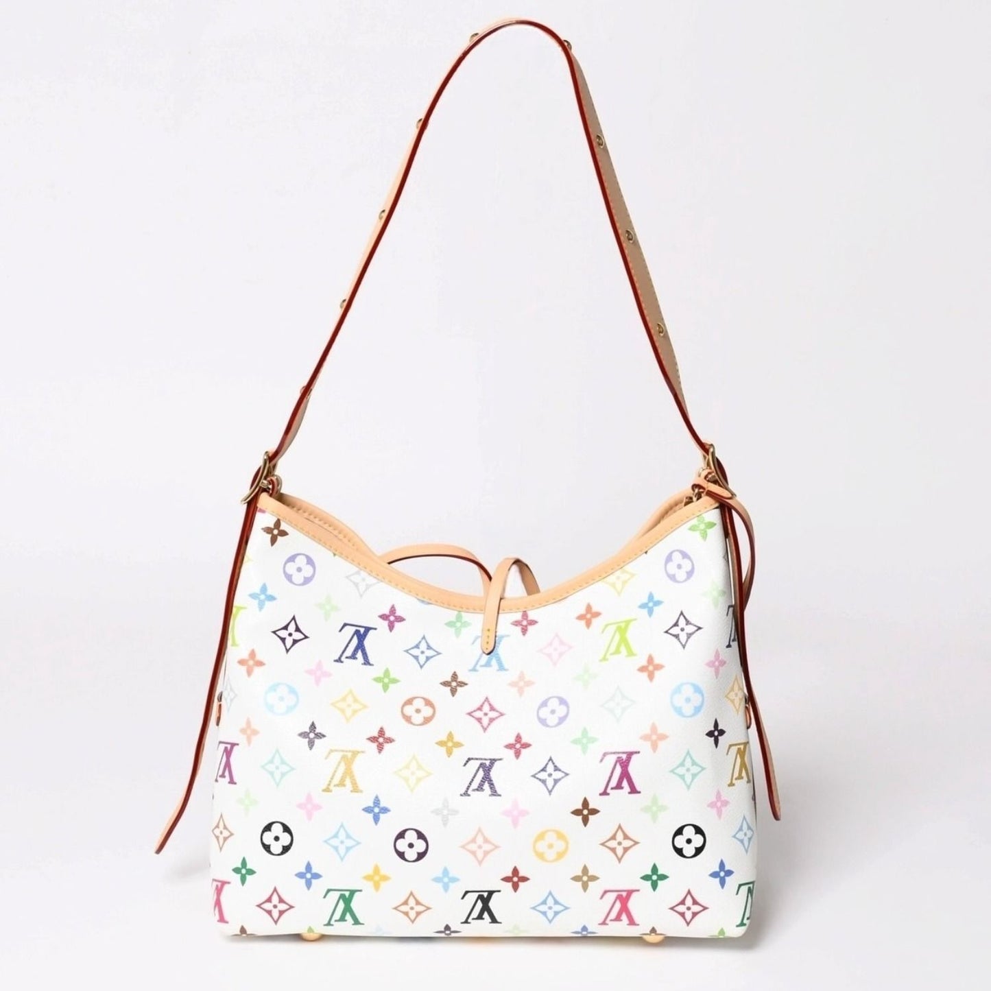 Louis Vuitton LV TM Carryall PM Shoulder Bag Monogram Multicolor Takashi — view 2