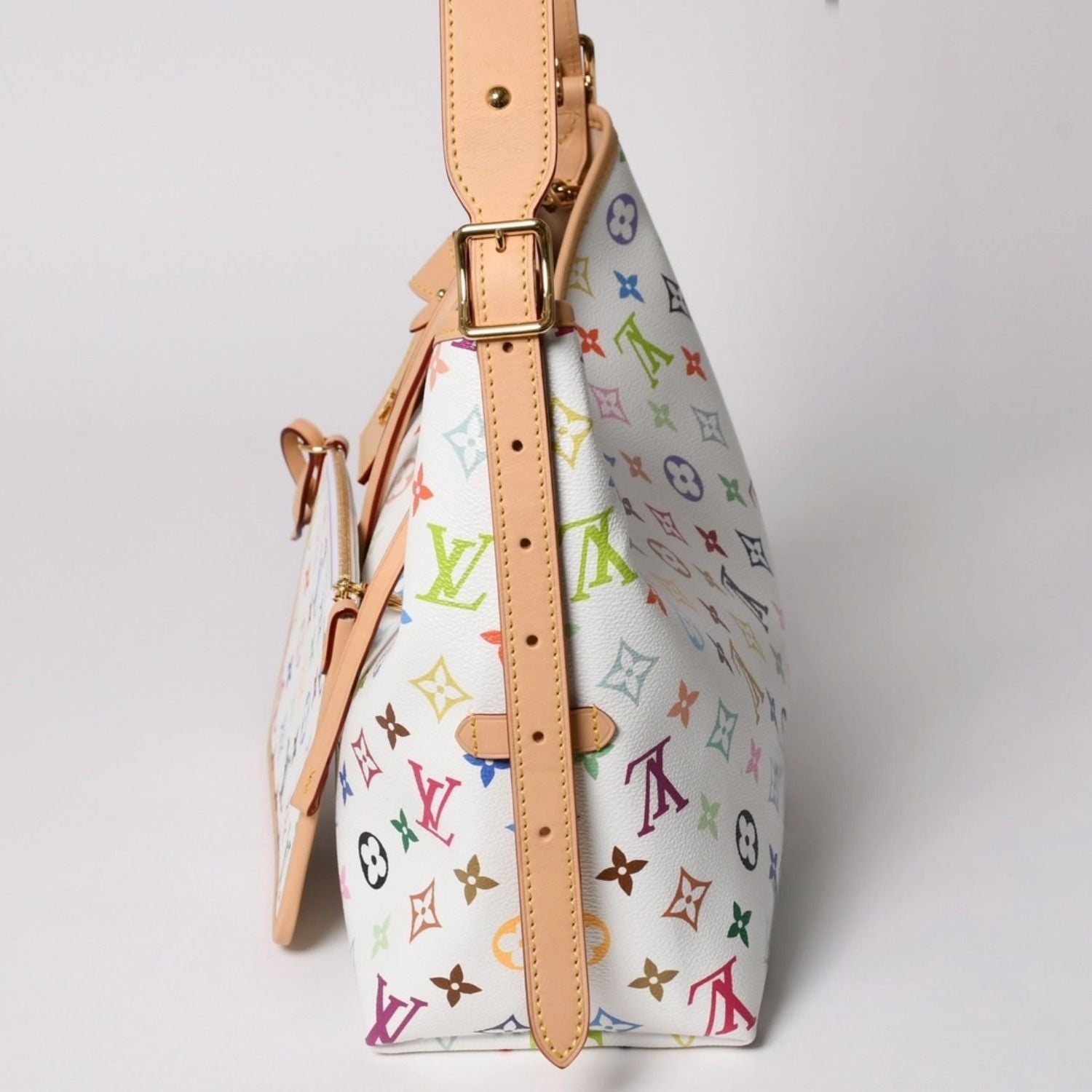 Louis Vuitton LV TM Carryall PM Shoulder Bag Monogram Multicolor Takashi — view 4