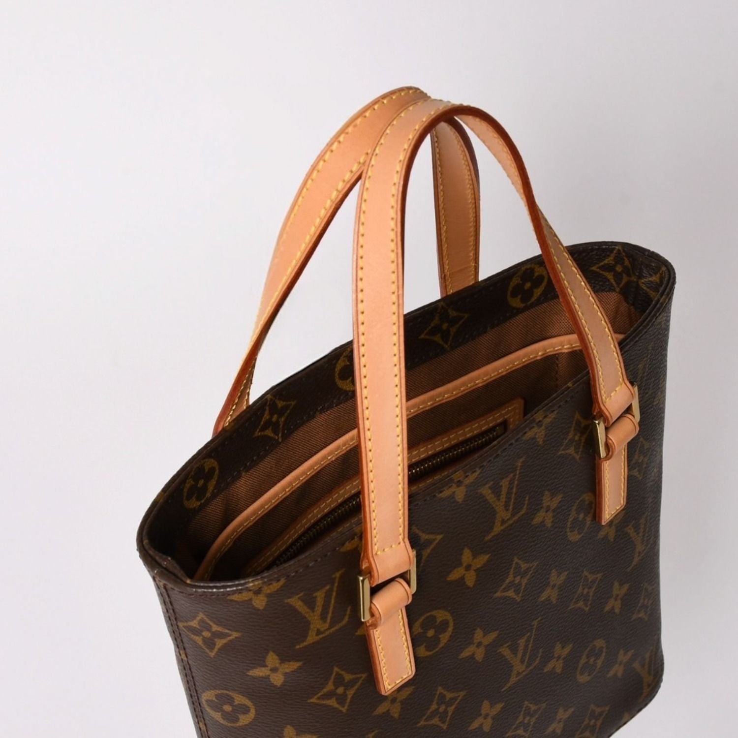 Louis Vuitton Vavin PM Handbag Monogram Leather Brown — view 6