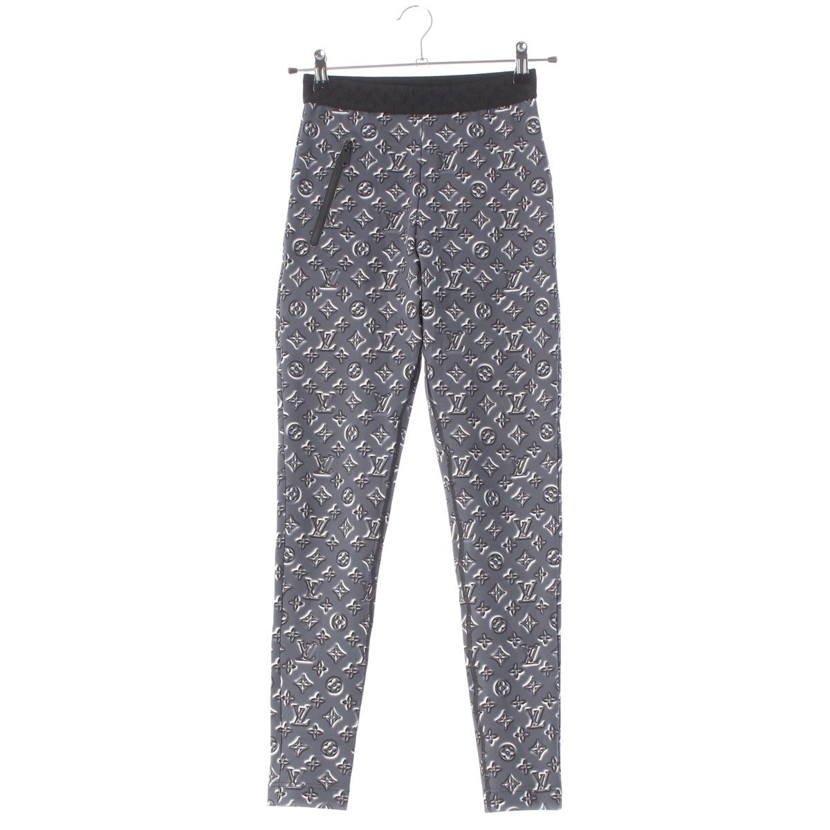Louis Vuitton Nylon Monogram Pants Gray 34