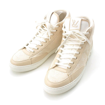Louis Vuitton Monogram Charlie Line High Cut Sneakers Beige