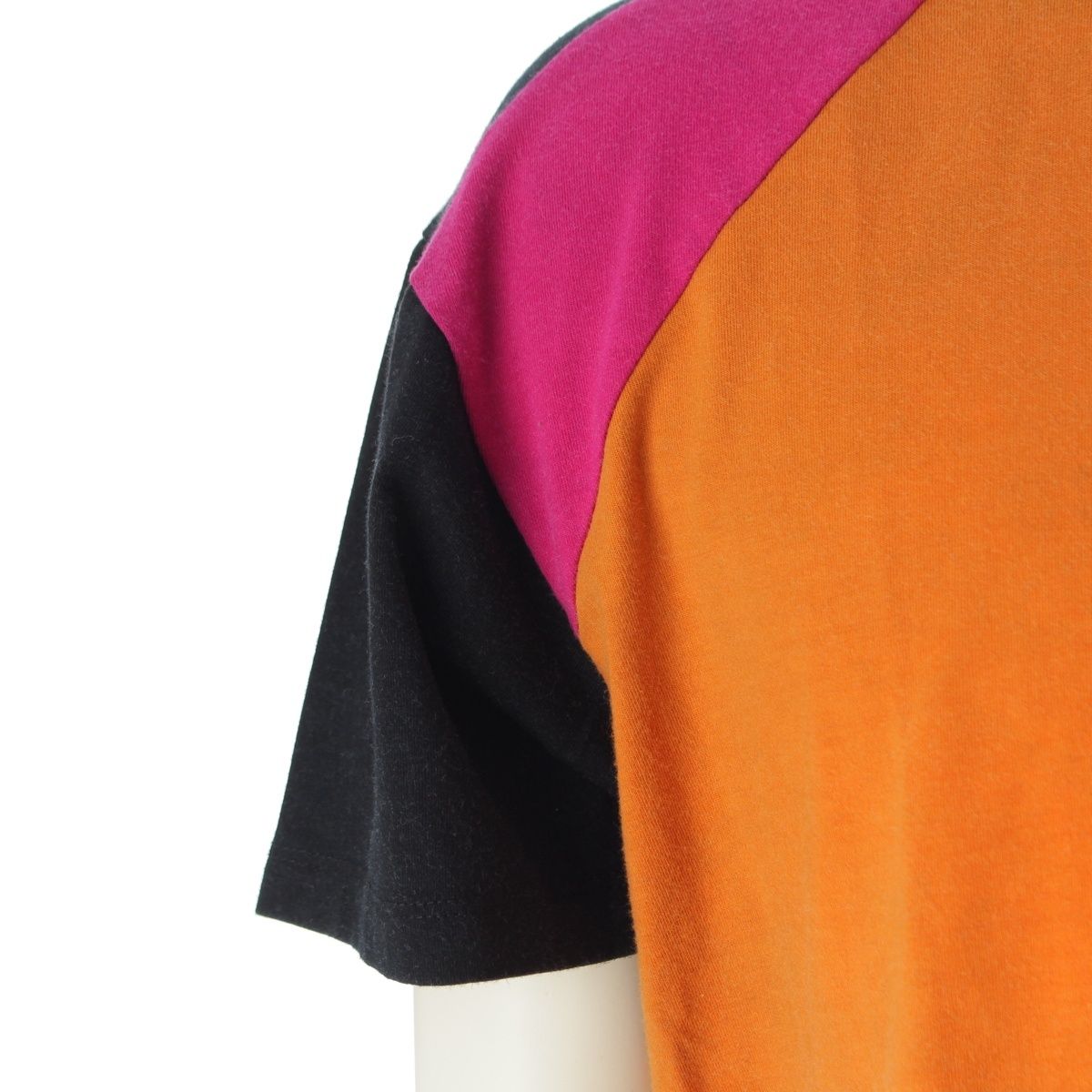 Versace Donatella Graphic Print Short Sleeve T-Shirt Top Orange Black 56 — view 6