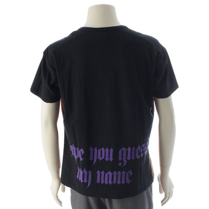 Versace Donatella Graphic Print Short Sleeve T-Shirt Top Orange Black 56 — view 4