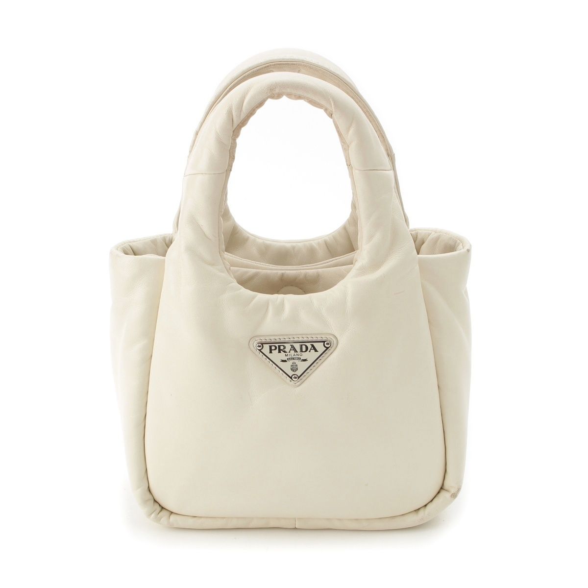 Prada Nappa Leather 2-Way Handbag White