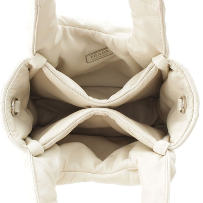 Prada Nappa Leather 2-Way Handbag White — view 6