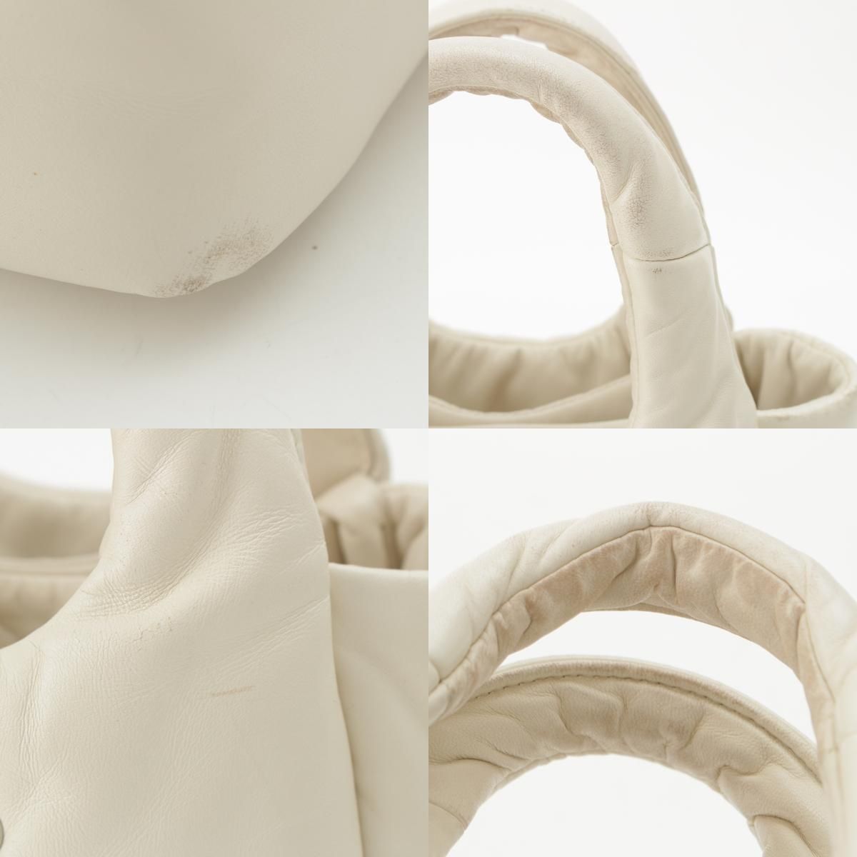 Prada Nappa Leather 2-Way Handbag White — view 9