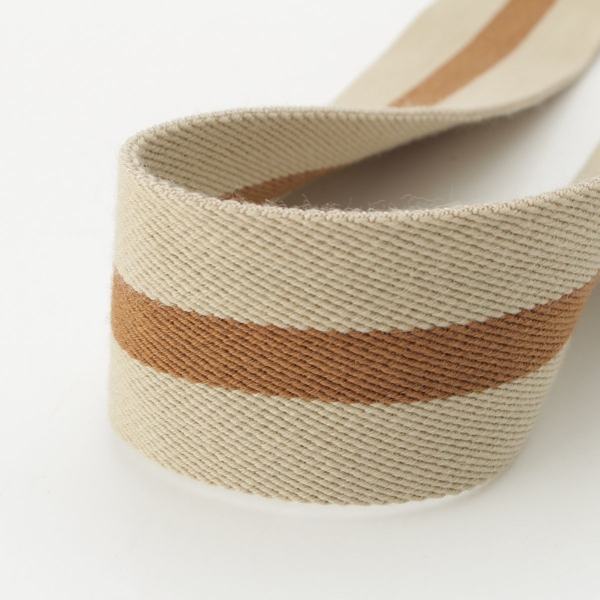 Celine Canvas Leather Line Shoulder Strap Beige Brown — view 4