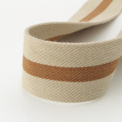 Celine Canvas Leather Line Shoulder Strap Beige Brown — view 4