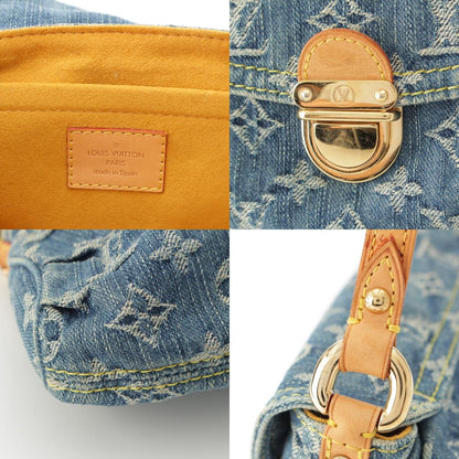 Louis Vuitton Monogram Denim Mini Pleaty Shoulder Bag Indigo Blue — view 8