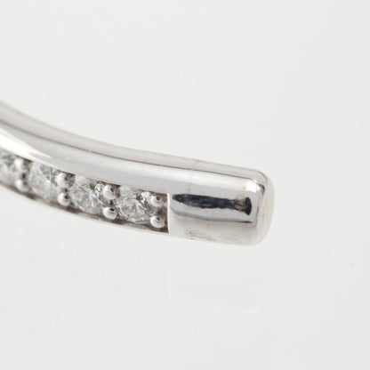 Tiffany & Co Lock Half Pave Diamond Bangle Wg Yg Bracelet — view 8