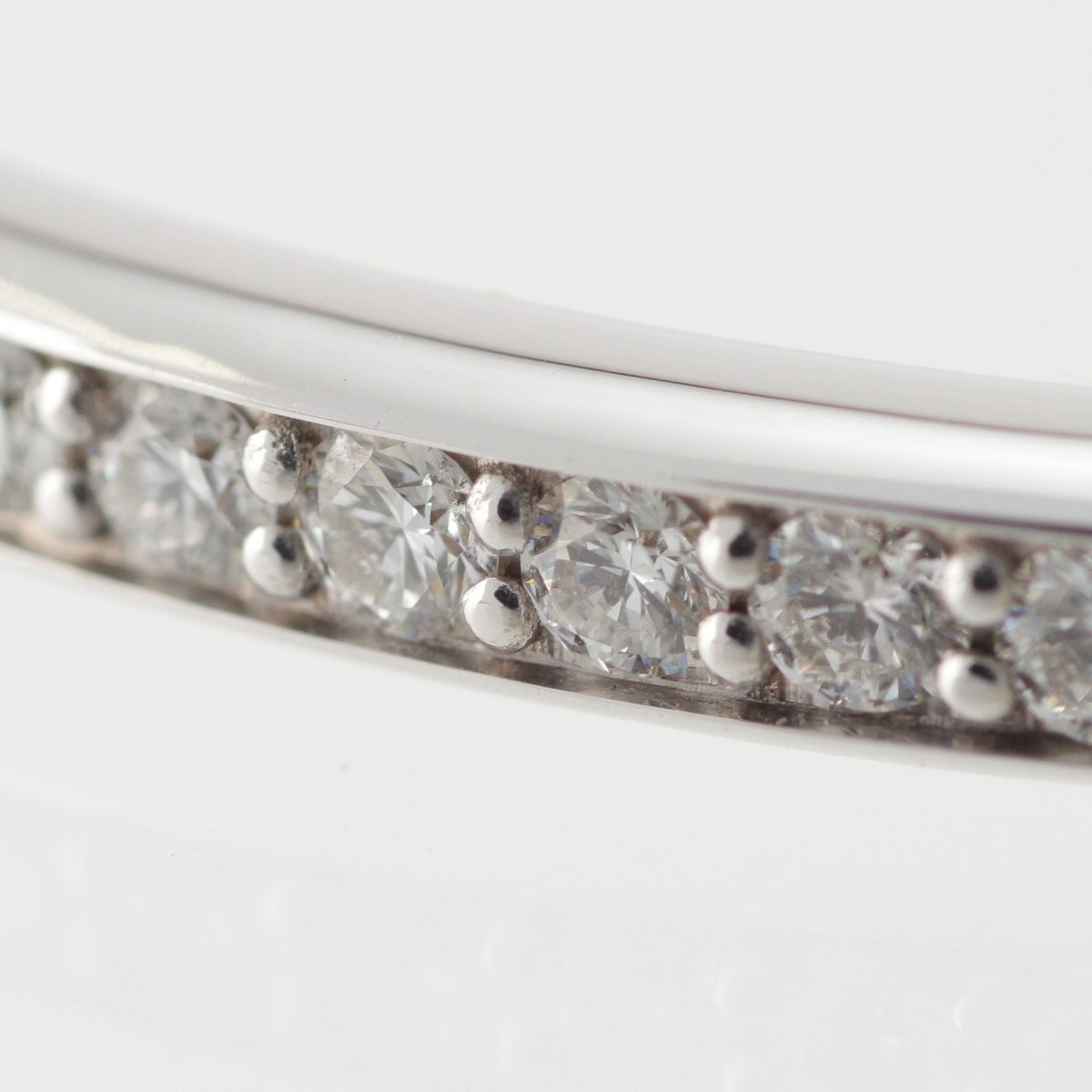 Tiffany & Co Lock Half Pave Diamond Bangle Wg Yg Bracelet — view 7