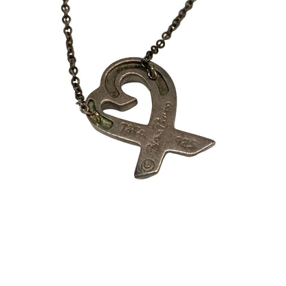 Tiffany & Co Necklace Loving Silver Pink — view 5