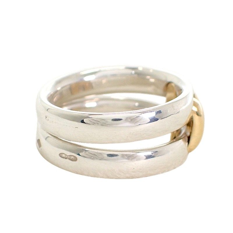Hermes Olympe Actual 52 Ring 18k Gold 925 Sterling Silver — view 5