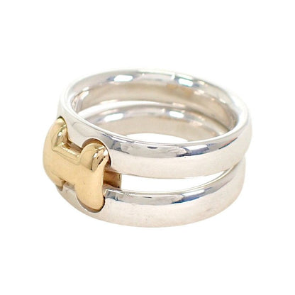 Hermes Olympe Actual 52 Ring 18k Gold 925 Sterling Silver — view 4