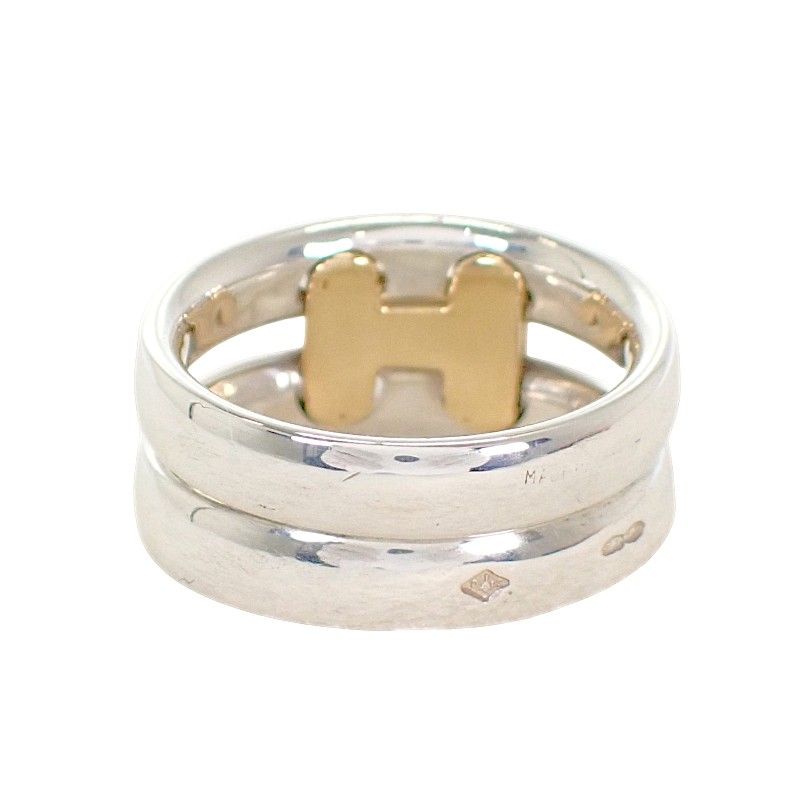 Hermes Olympe Actual 52 Ring 18k Gold 925 Sterling Silver — view 7