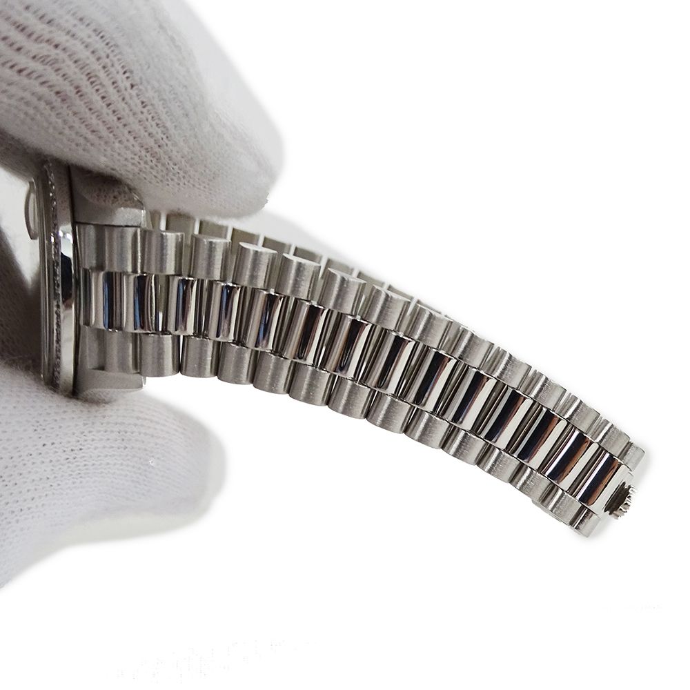 Rolex Datejust Number Watch Bezel Diamond Automatic Winding at Platinum Polished — view 9