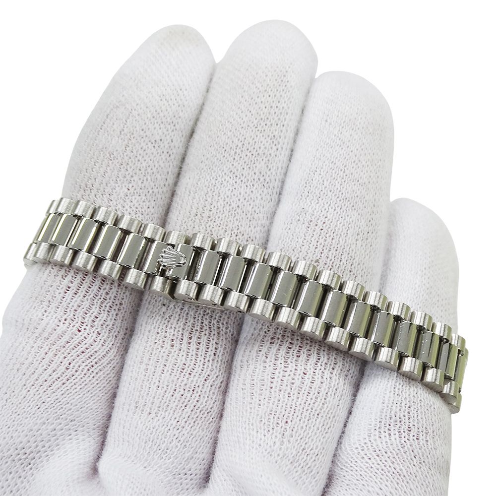 Rolex Datejust Number Watch Bezel Diamond Automatic Winding at Platinum Polished — view 5
