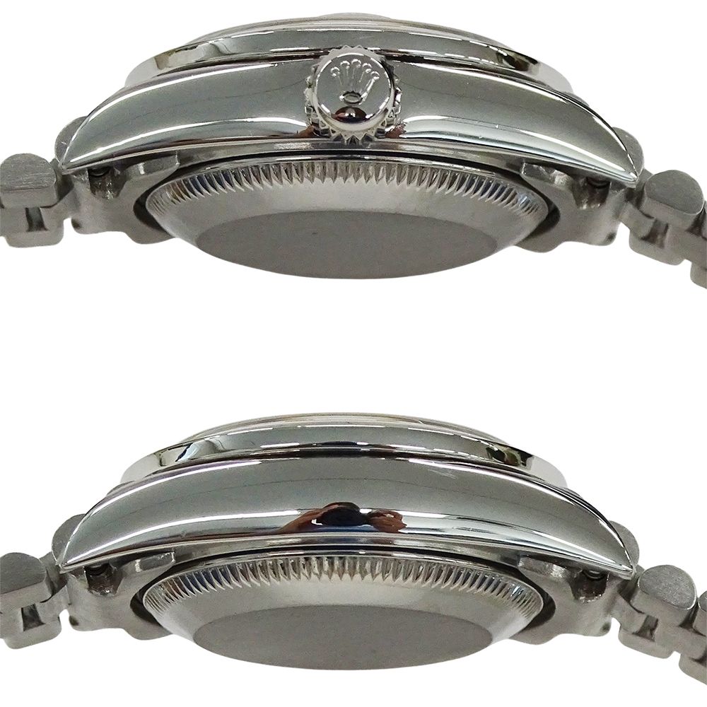 Rolex Datejust Number Watch Bezel Diamond Automatic Winding at Platinum Polished — view 3
