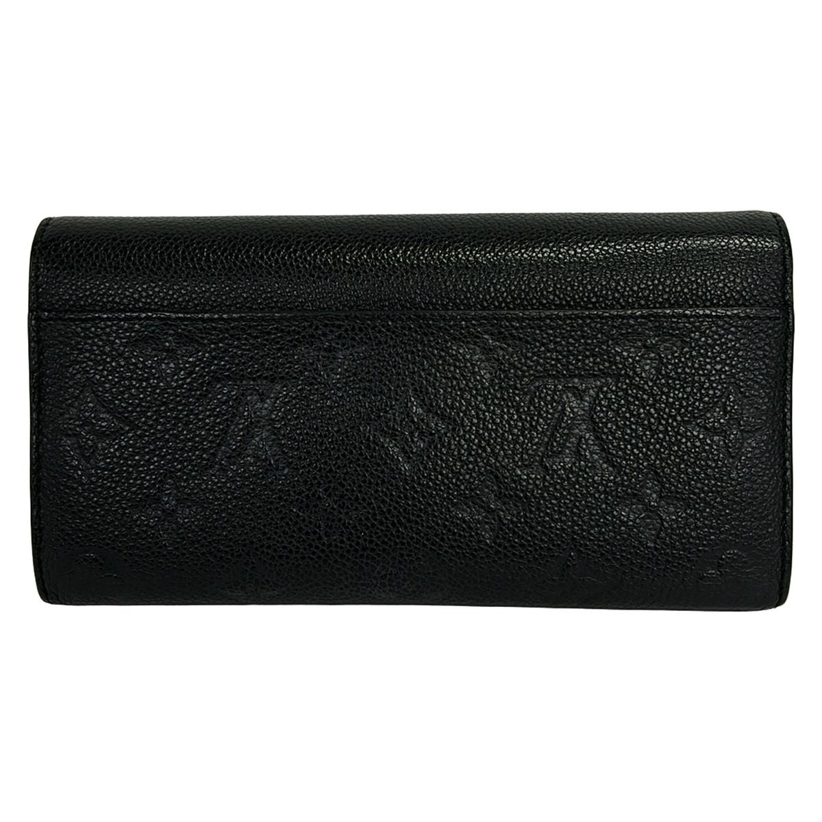 Louis Vuitton Wallet Monogram Empreinte Portefeuille Sarah Noir Leather — view 2