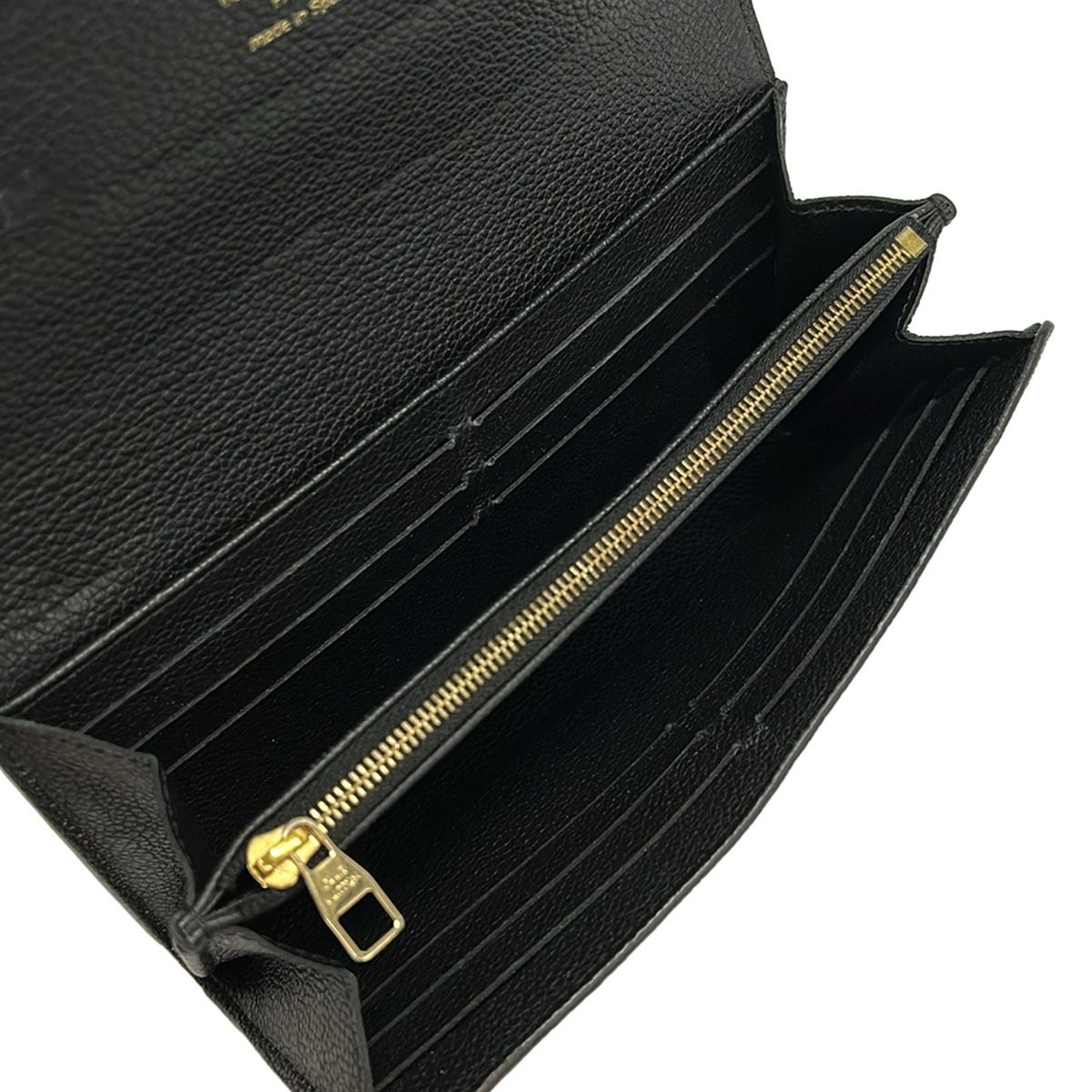 Louis Vuitton Wallet Monogram Empreinte Portefeuille Sarah Noir Leather — view 4