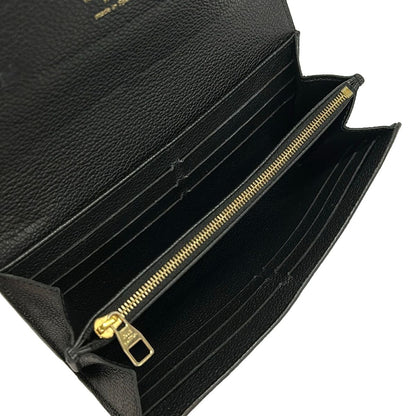 Louis Vuitton Wallet Monogram Empreinte Portefeuille Sarah Noir Leather — view 4