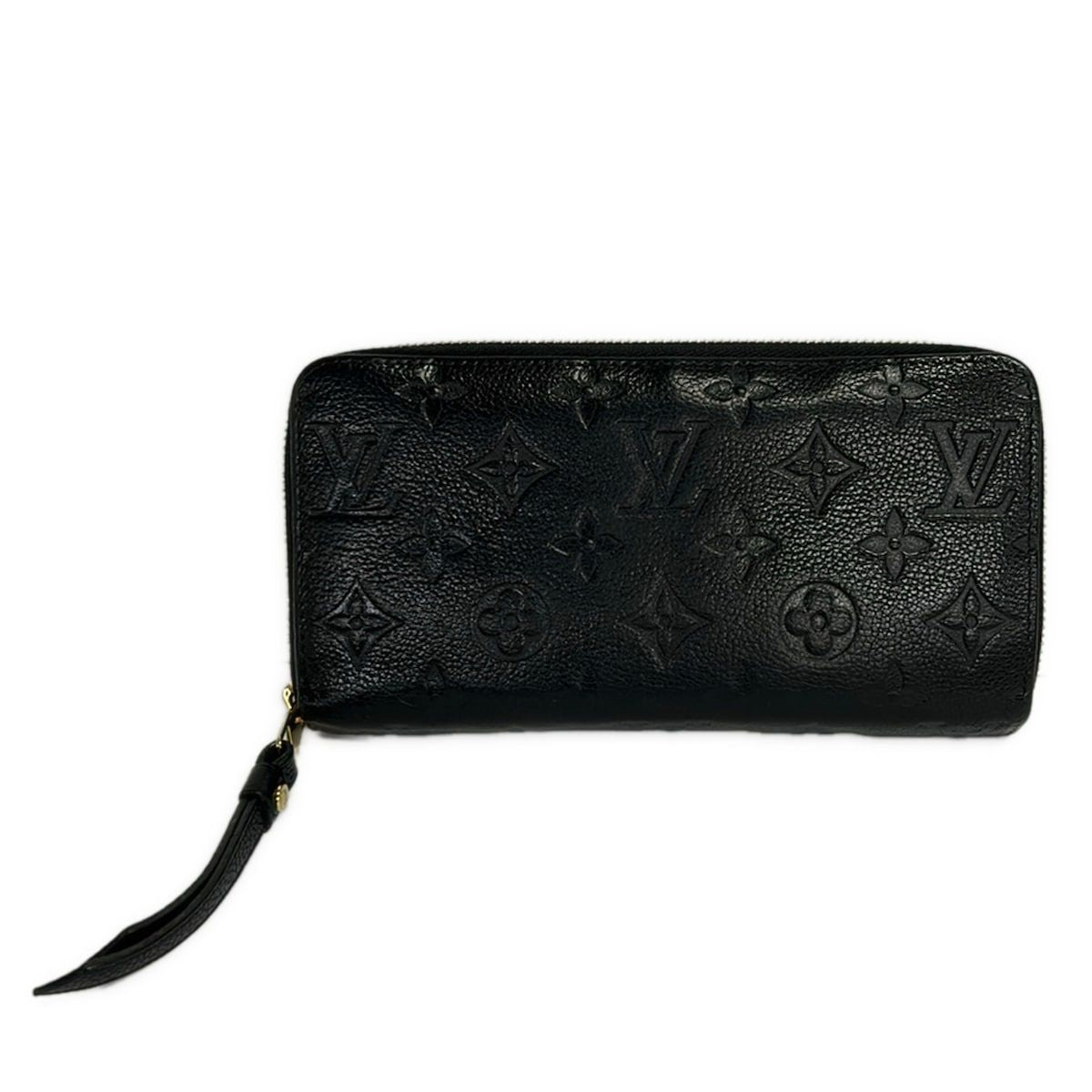 Louis Vuitton Wallet Monogram Empreinte Zippy Noir Leather