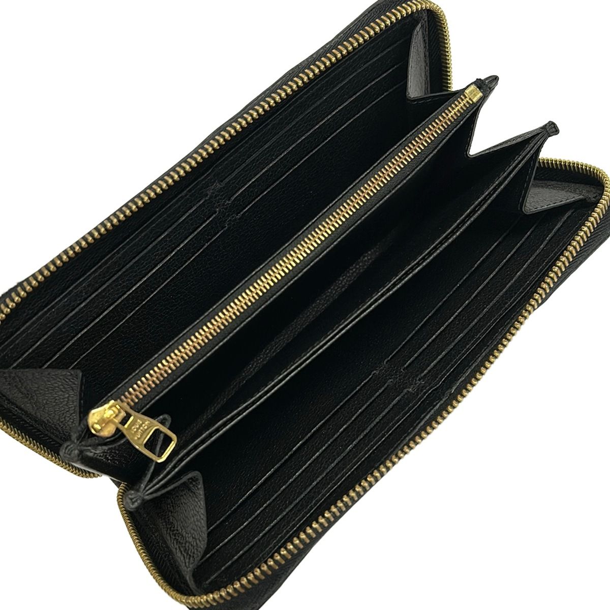 Louis Vuitton Wallet Monogram Empreinte Zippy Noir Leather — view 3