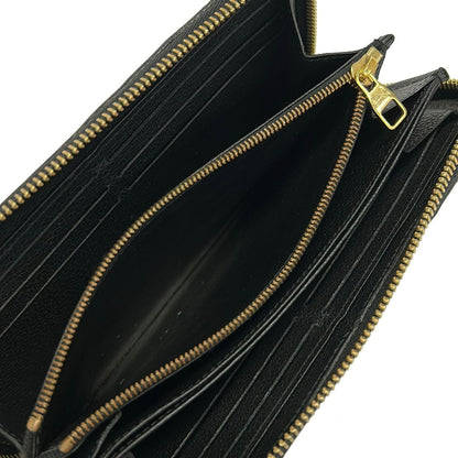 Louis Vuitton Wallet Monogram Empreinte Zippy Noir Leather — view 4