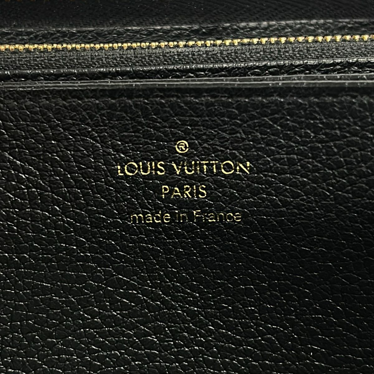 Louis Vuitton Wallet Monogram Empreinte Zippy Noir Leather — view 5