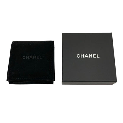 Chanel Earrings CC Logo Gold White Clear — view 6