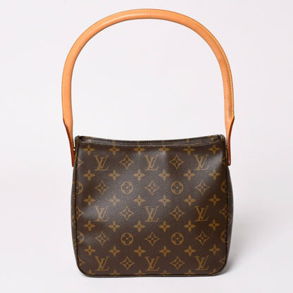 Louis Vuitton Looping MM Bag Monogram Leather Brown Gold — view 2