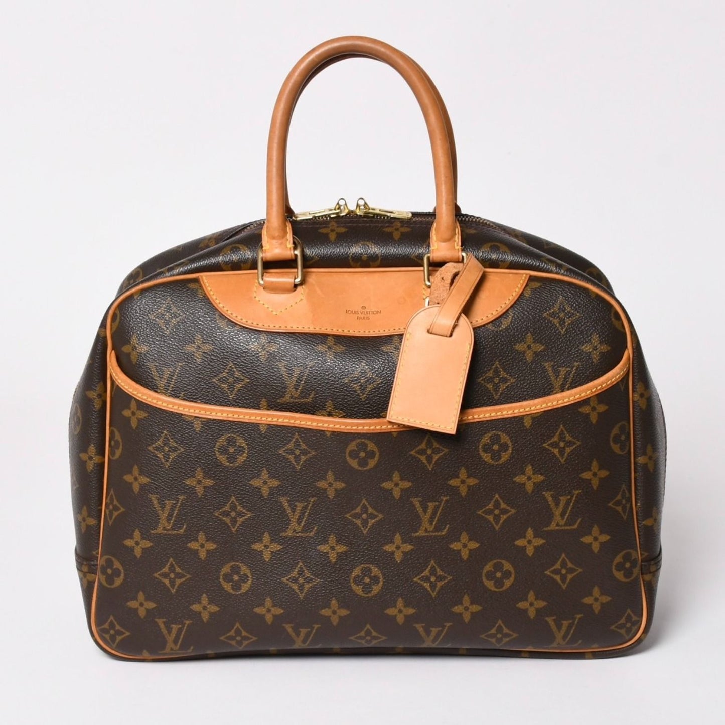 Louis Vuitton Deauville Handbag Monogram Brown