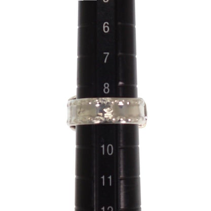 Hermes Montevideo Vintage Ring 49 925 Sterling Silver Gold Belt Motif