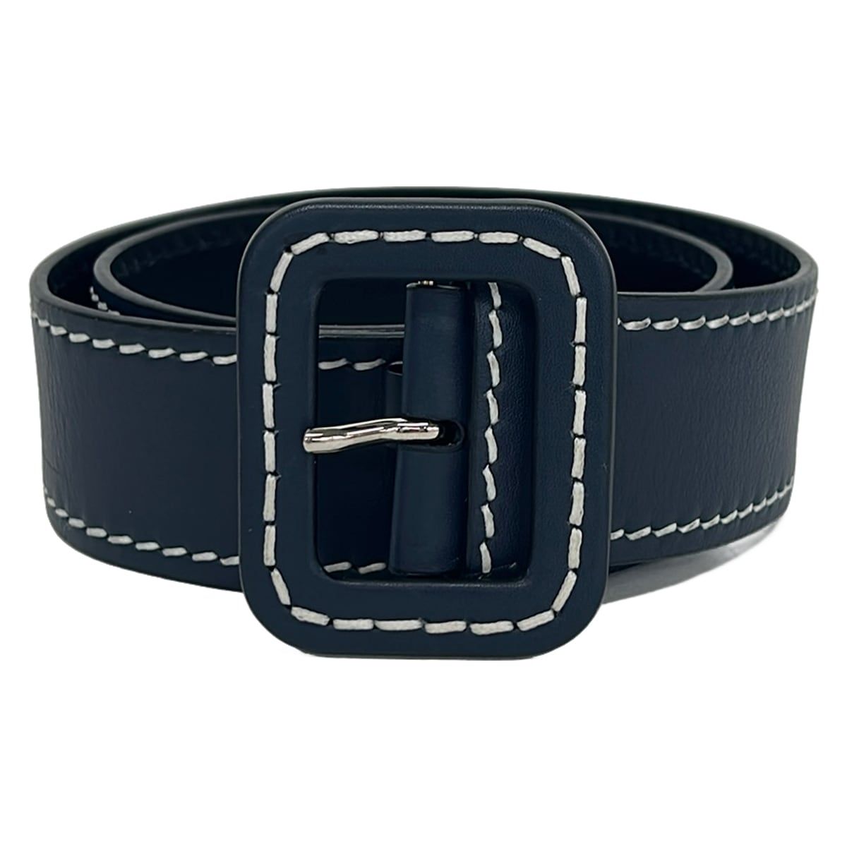 Prada Belt 30 75 Dark Navy Leather