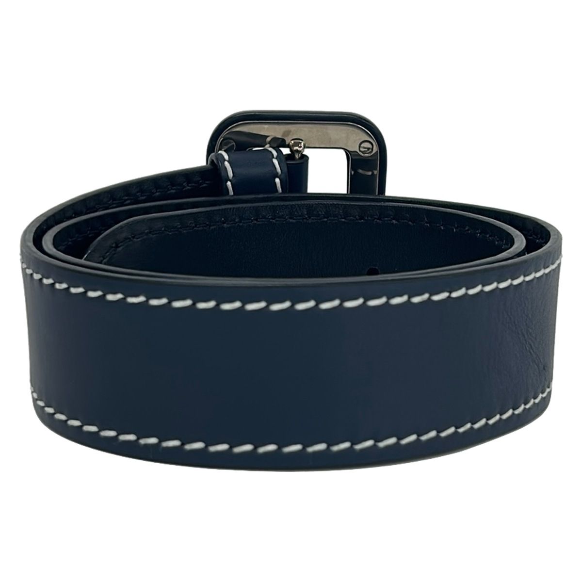 Prada Belt 30 75 Dark Navy Leather — view 2