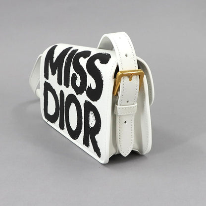 Dior Miss Flap Shoulder Bag Leather White — view 4
