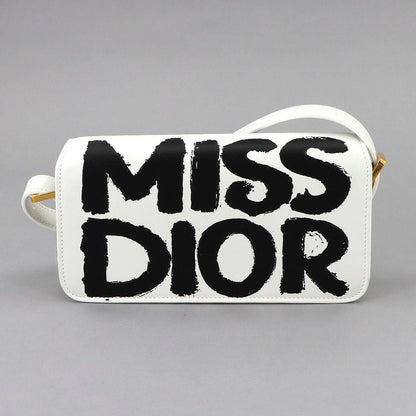 Dior Miss Flap Shoulder Bag Leather White — view 3