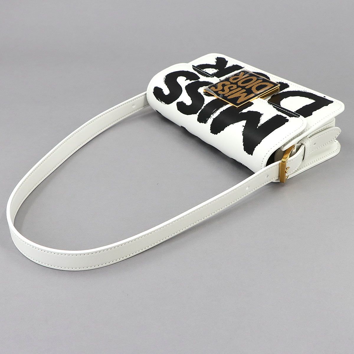 Dior Miss Flap Shoulder Bag Leather White — view 6