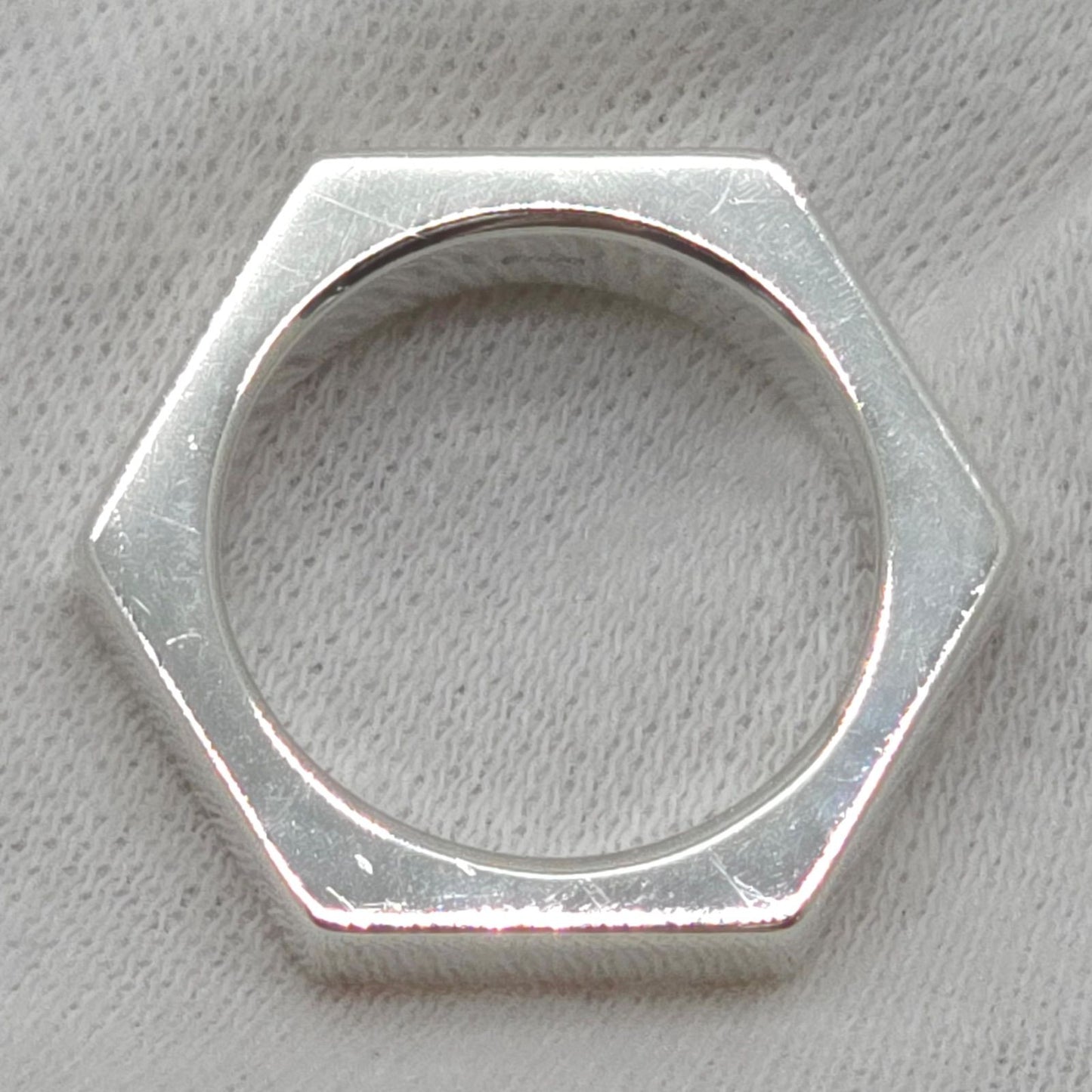 Gucci Hexagon Ring Limited Edition Sterling Silver Hexagonal — view 6