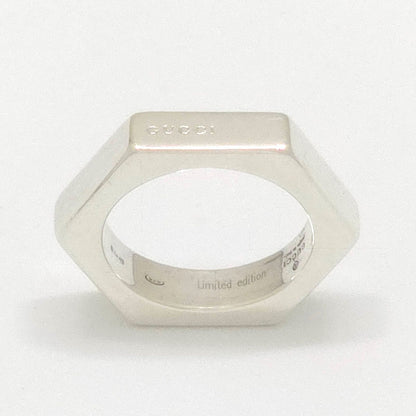Gucci Hexagon Ring Limited Edition Sterling Silver Hexagonal