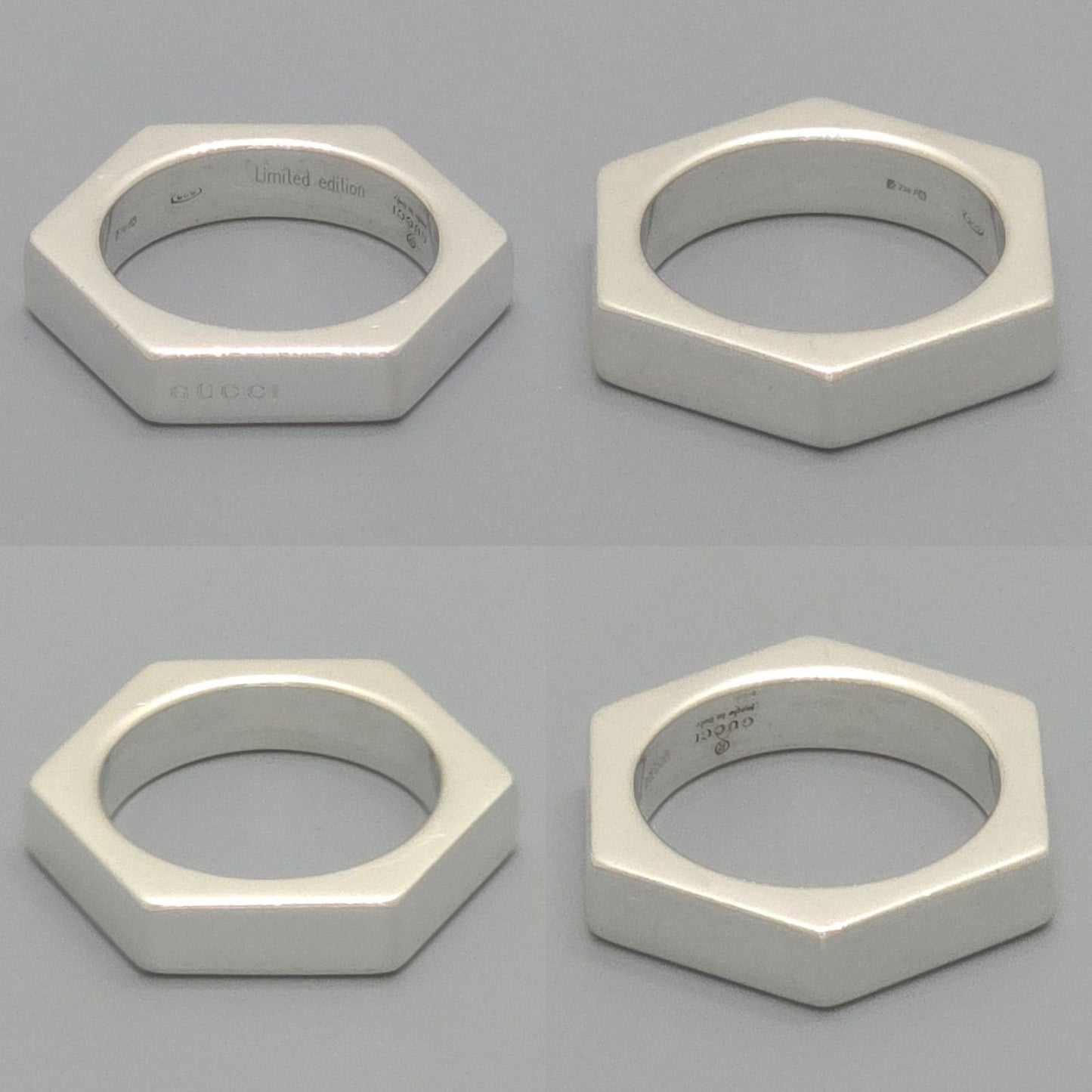 Gucci Hexagon Ring Limited Edition Sterling Silver Hexagonal — view 3