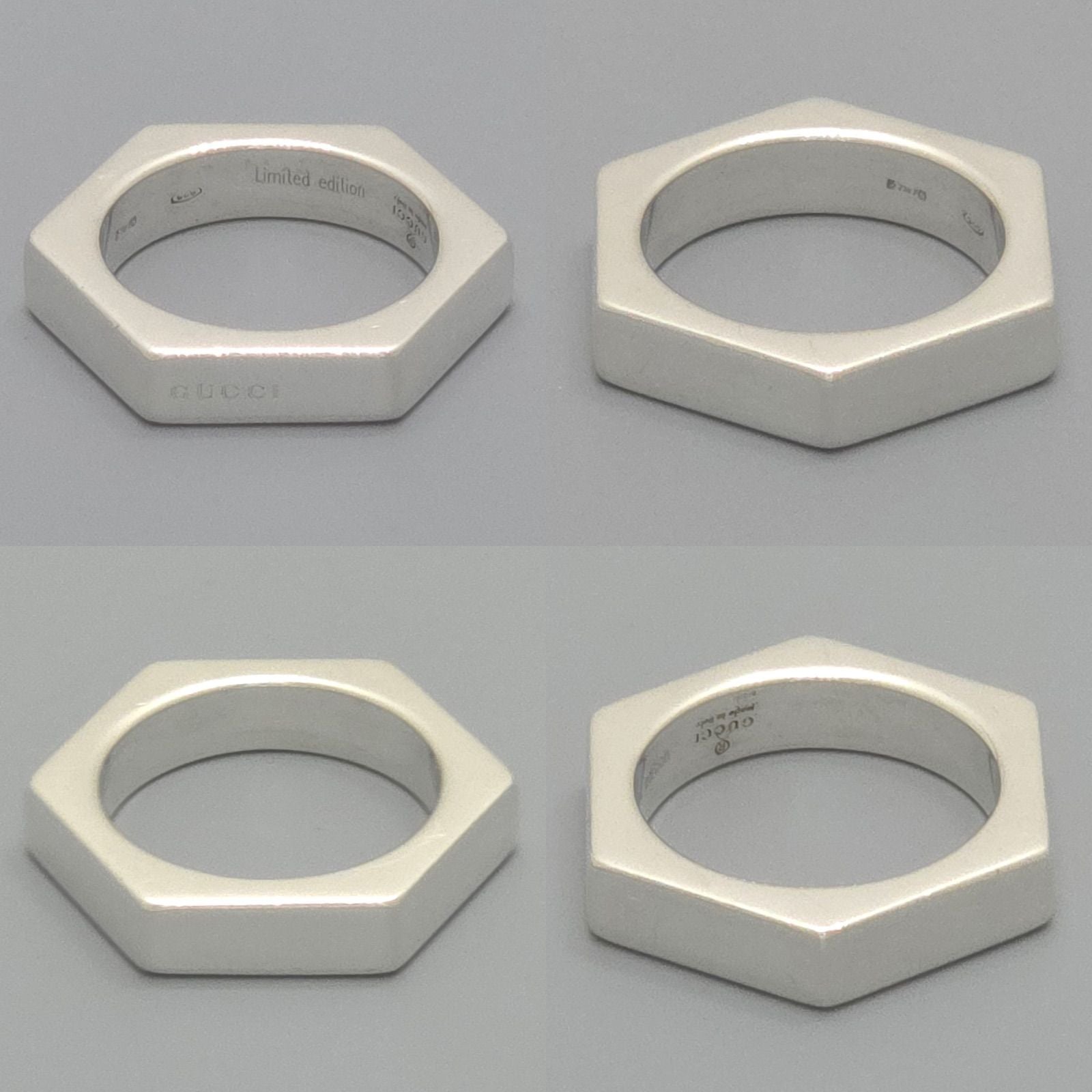 Gucci Hexagon Ring Limited Edition Sterling Silver Hexagonal — view 3