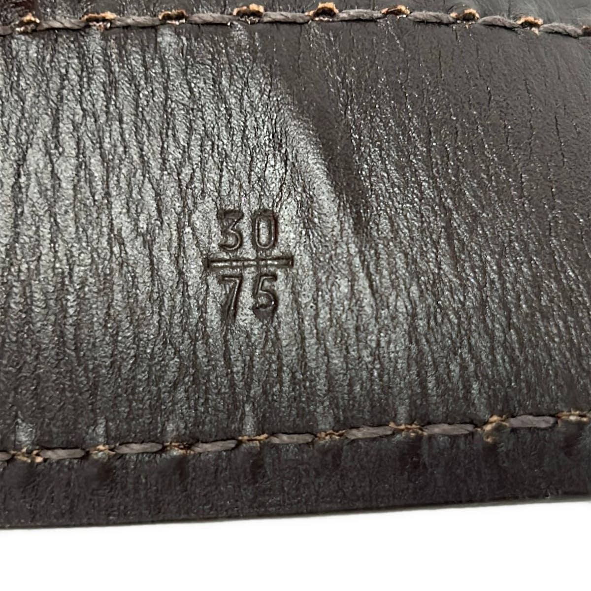 Prada Belt 30 75 Dark Brown Leather — view 5