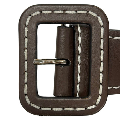 Prada Belt 30 75 Dark Brown Leather — view 3