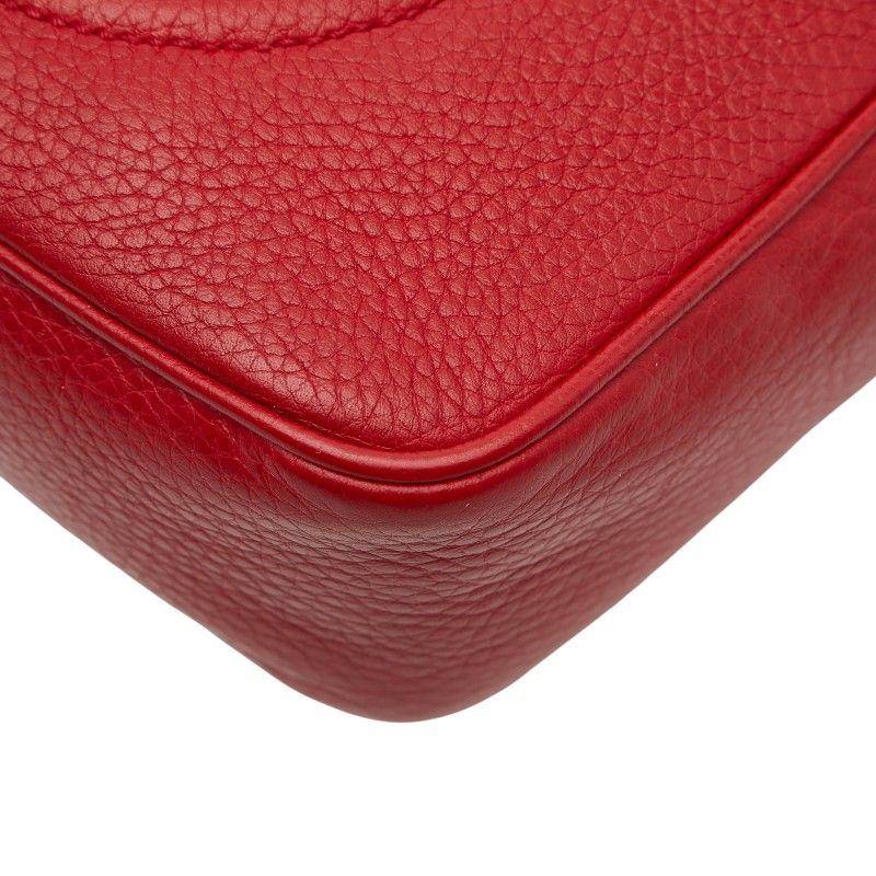Gucci Interlocking Soho Crossbody Shoulder Bag Red Leather — view 4
