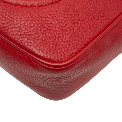 Gucci Interlocking Soho Crossbody Shoulder Bag Red Leather — view 4