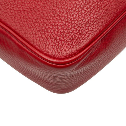 Gucci Interlocking Soho Crossbody Shoulder Bag Red Leather — view 6