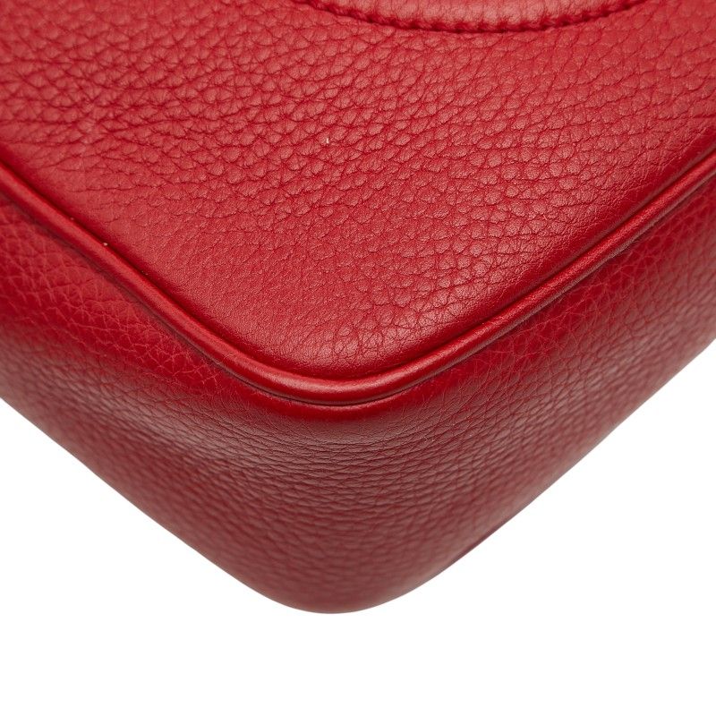Gucci Interlocking Soho Crossbody Shoulder Bag Red Leather — view 5