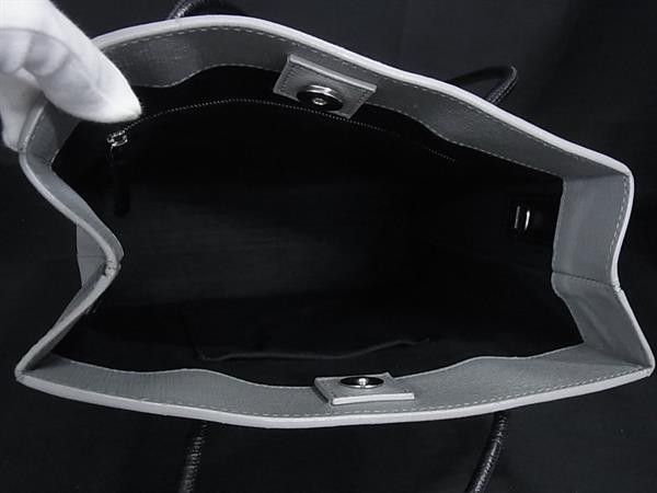 Balenciaga Handbag Gray Leather Shopping Tote — view 5